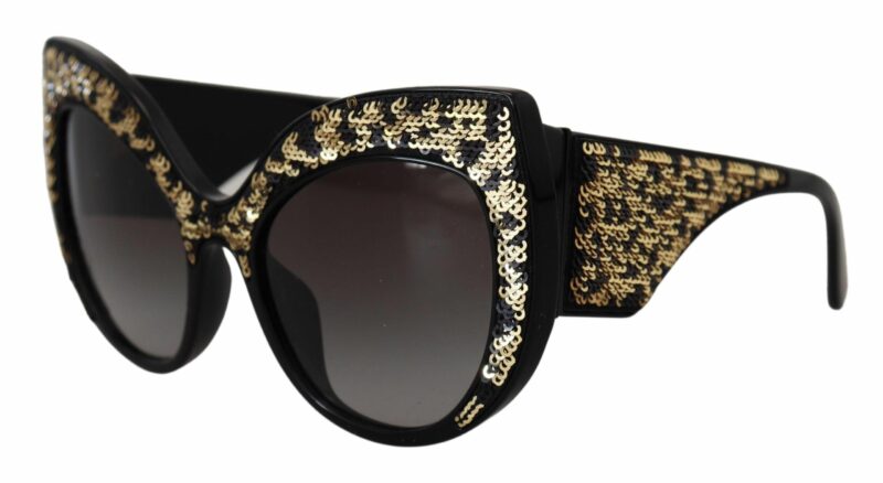 Dolce & Gabbana Butterfly Polarized Sequin Sunglasses - Image 2