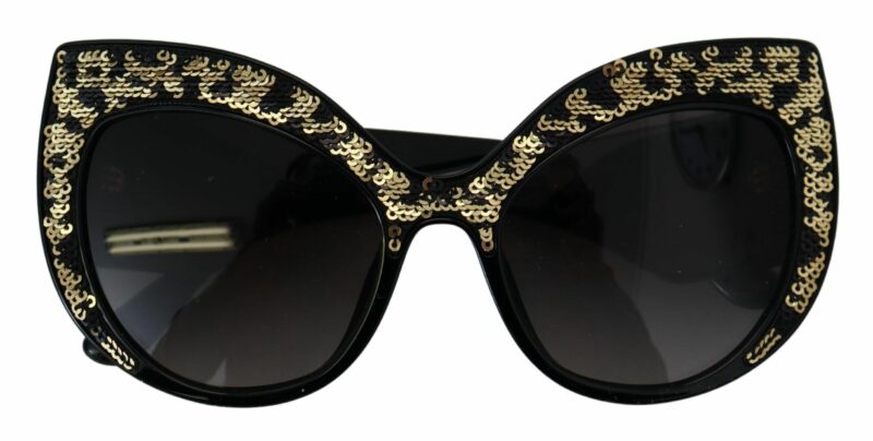 Dolce & Gabbana Butterfly Polarized Sequin Sunglasses - Image 5