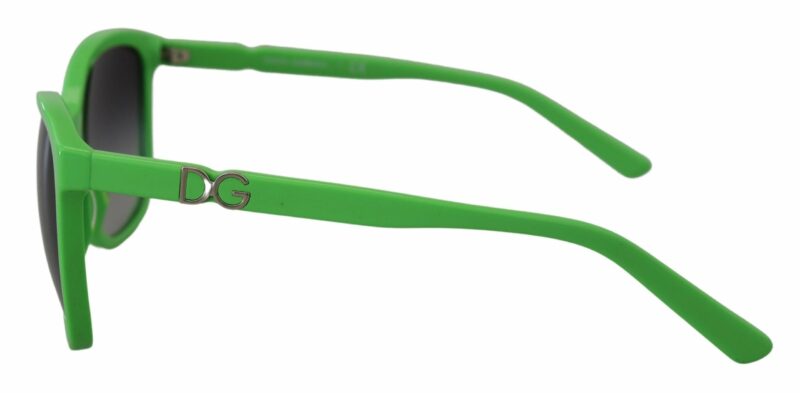 Dolce & Gabbana Chic Green Acetate Round Sunglasses - Image 2