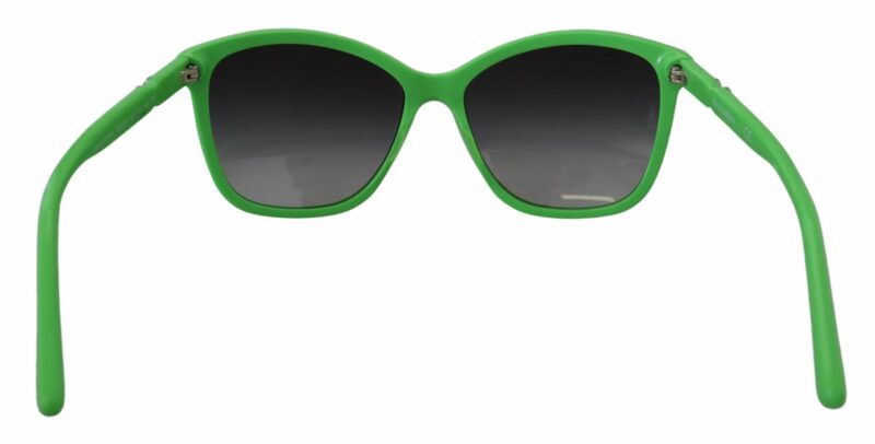 Dolce & Gabbana Chic Green Acetate Round Sunglasses - Image 3