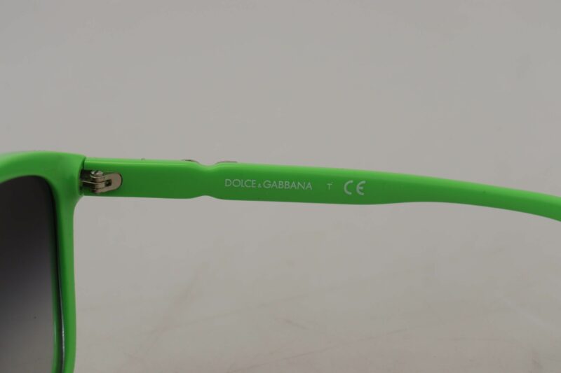 Dolce & Gabbana Chic Green Acetate Round Sunglasses - Image 7