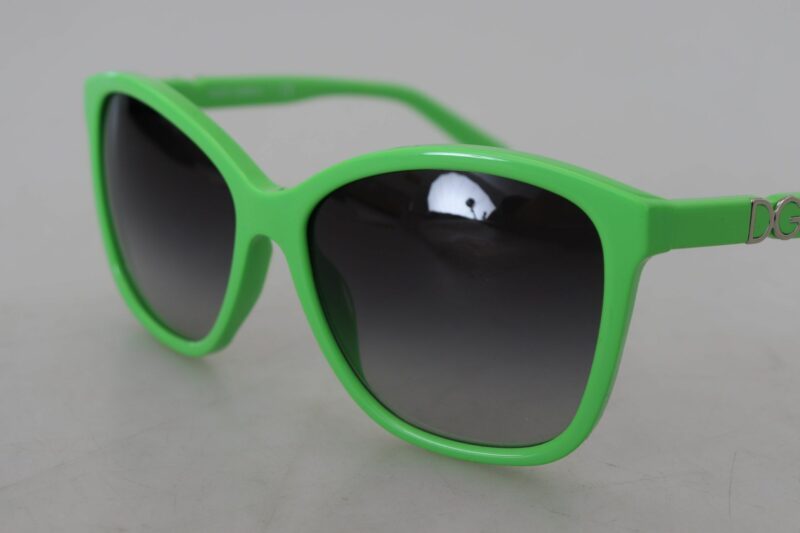 Dolce & Gabbana Chic Green Acetate Round Sunglasses - Image 8
