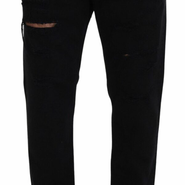Dolce & Gabbana Elegant Black Loose Fit Italian Jeans