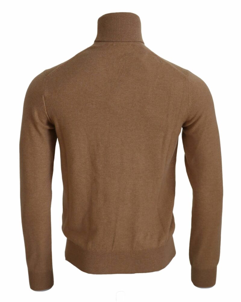 Dolce & Gabbana Beige Cashmere Turtleneck Pullover Sweater - Image 2