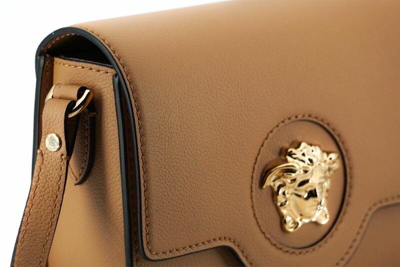 Versace Elegant Calf Leather Shoulder Bag in Brown - Image 3