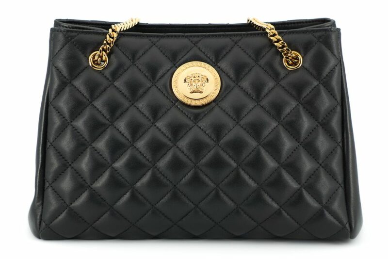 Versace Elegant Quilted Nappa Leather Tote Bag - Image 3