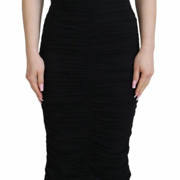 Dolce & Gabbana Elegant Sheath Short Sleeve Midi Dress