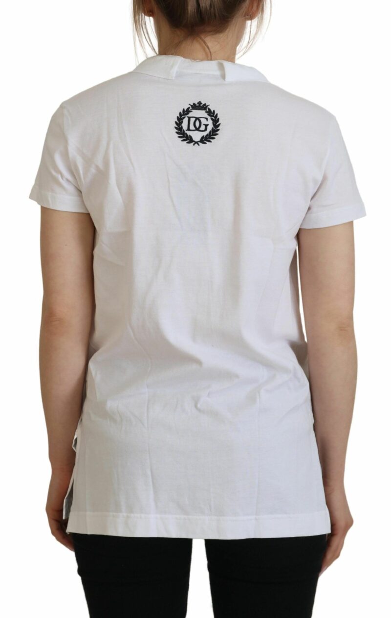 Dolce & Gabbana Elegant White Cotton Top Tee - Image 2