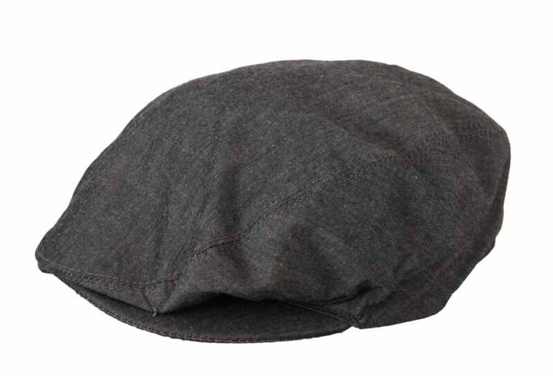 Dolce & Gabbana Elegant Gray Newsboy Hat - Image 2