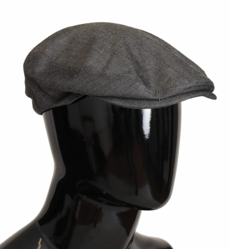 Dolce & Gabbana Elegant Gray Newsboy Hat - Image 5