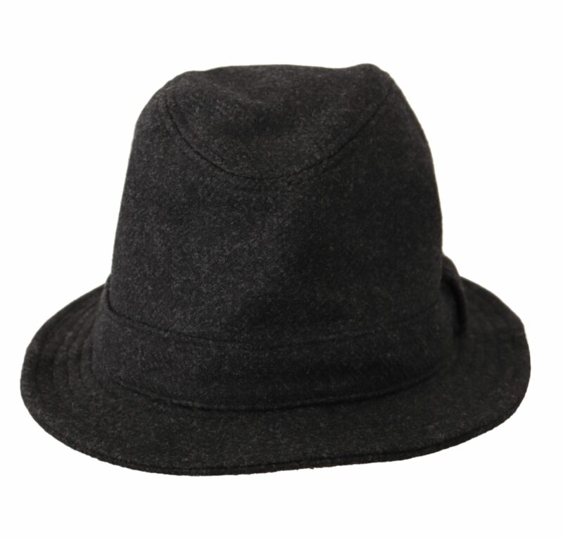 Dolce & Gabbana Elegant Gray Trilby Hat in Wool and Cashmere - Image 4