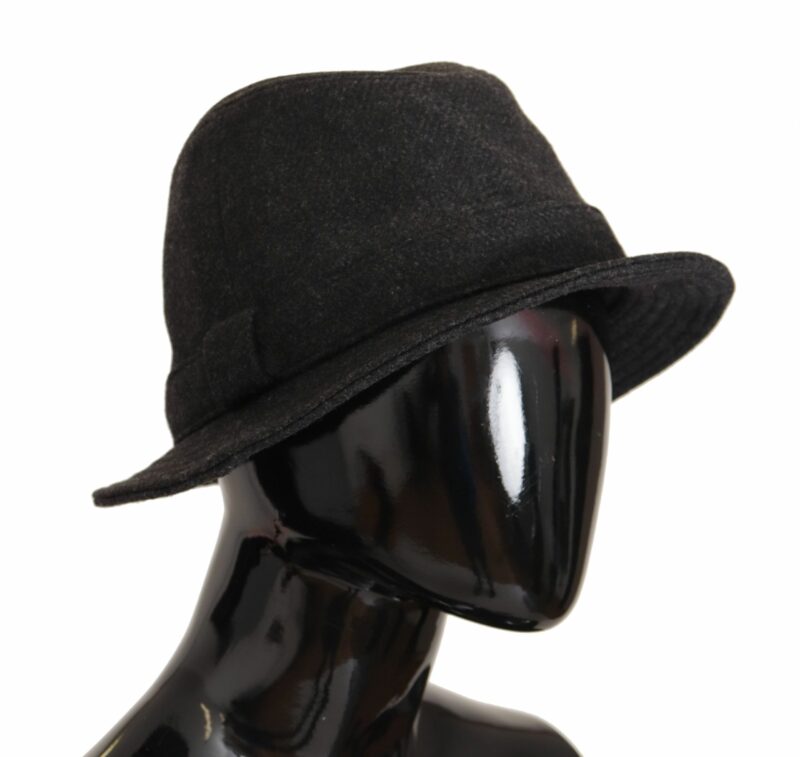 Dolce & Gabbana Elegant Gray Trilby Hat in Wool and Cashmere - Image 6