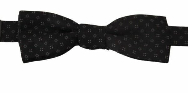 Dolce & Gabbana Elegant Silk Black Bow Tie for Men
