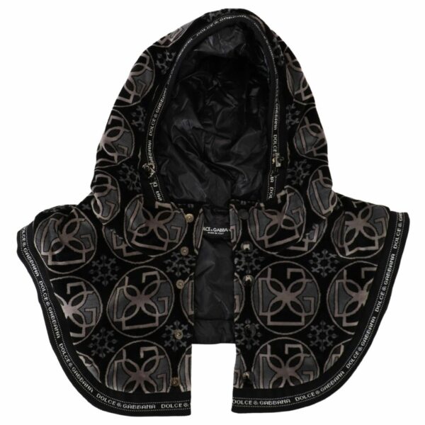 Dolce & Gabbana Elegant Black Cotton Blend Head Wrap Hat