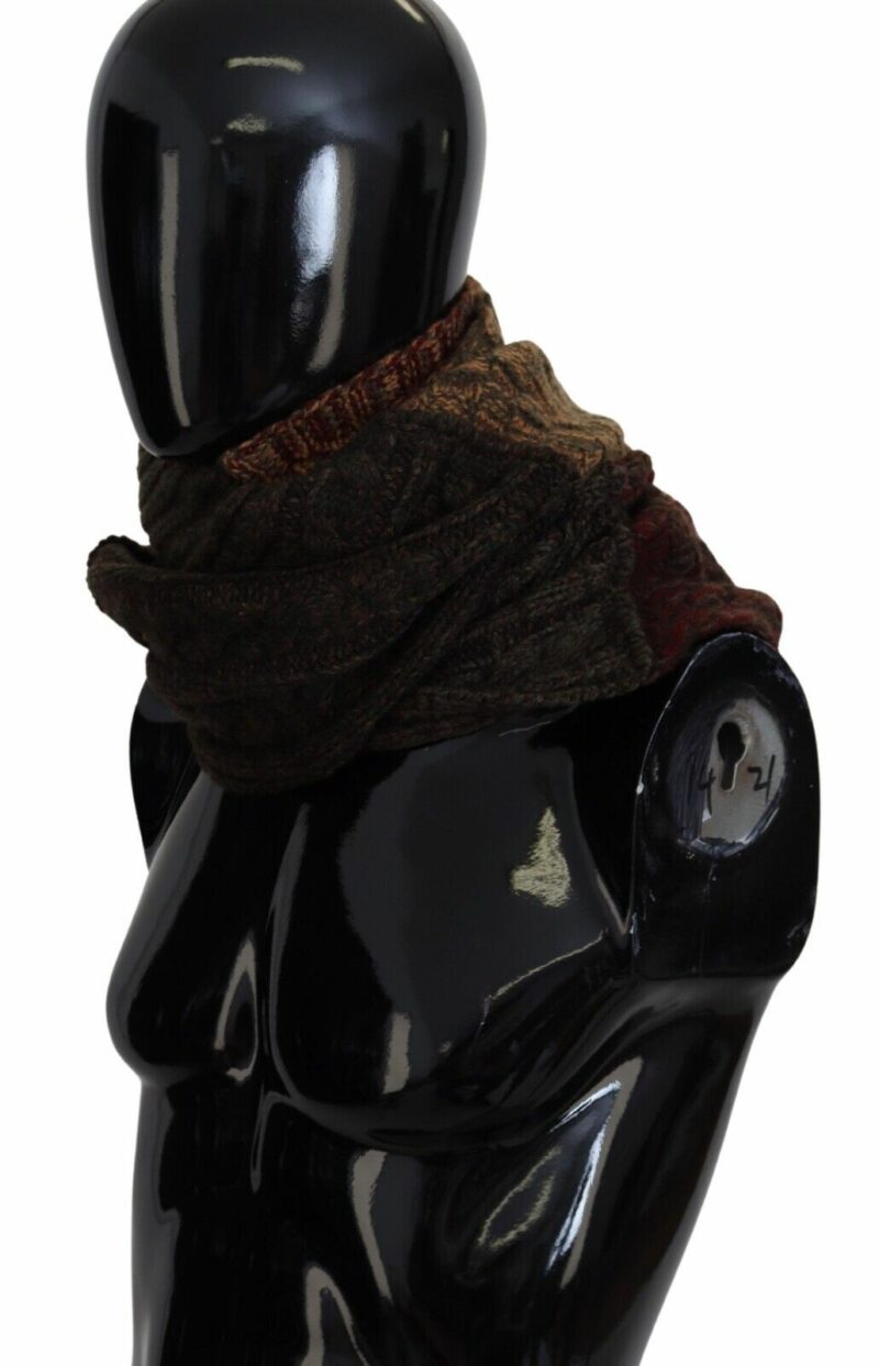Dolce & Gabbana Elegant Cashmere-Wool Blend Men's Scarf - Image 3