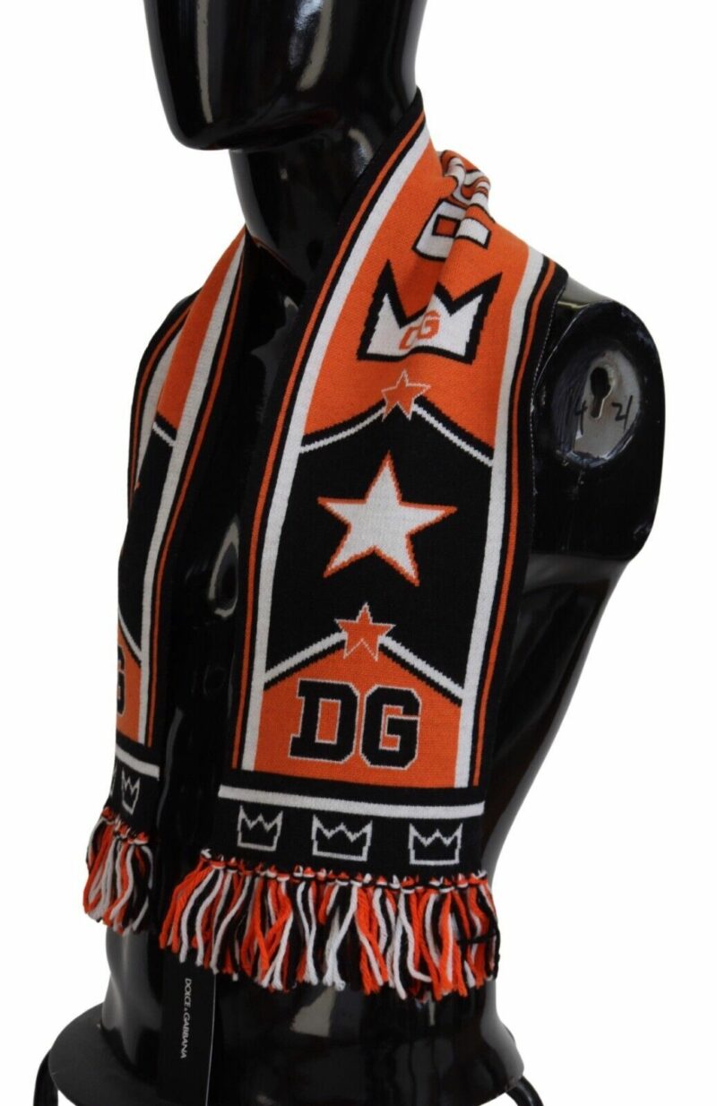 Dolce & Gabbana Elegant Multicolor Wool-Cashmere Men's Scarf - Image 2