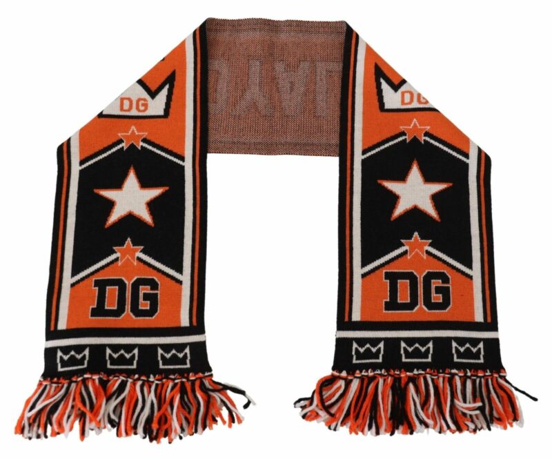 Dolce & Gabbana Elegant Multicolor Wool-Cashmere Men's Scarf - Image 4