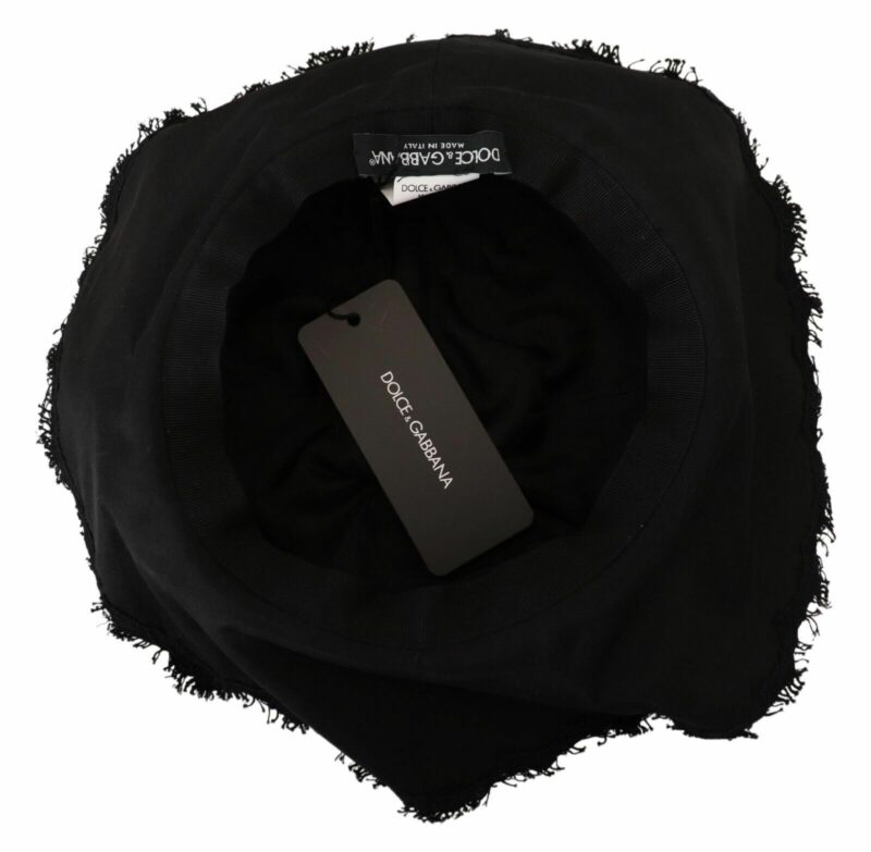 Dolce & Gabbana Elegant Sun-Ready Black Designer Hat - Image 4