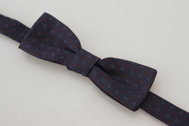 Dolce & Gabbana Elegant Silk Patterned Bow Tie - Image 3