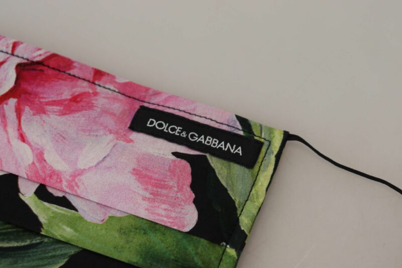Dolce & Gabbana Chic Floral Cotton Face Mask - Image 4