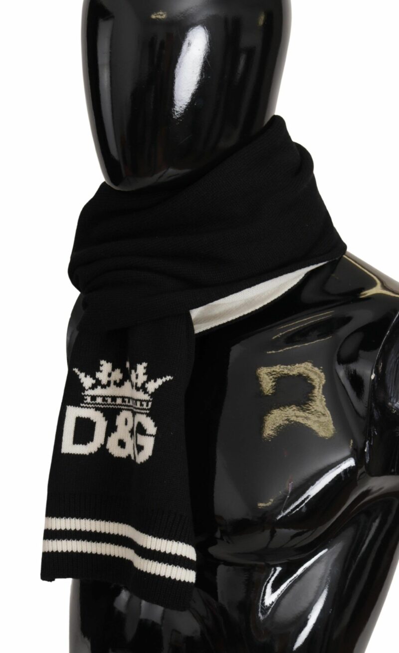 Dolce & Gabbana Elegant Cashmere Men's Scarf Wrap - Image 6