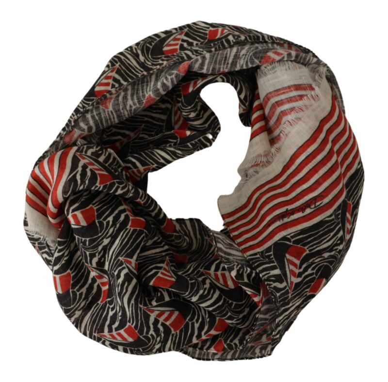 Dolce & Gabbana Elegant Striped Linen Men's Scarf - Image 2