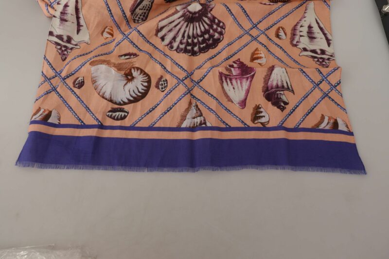 Dolce & Gabbana Multicolor Seashell Linen Scarf for Men - Image 5
