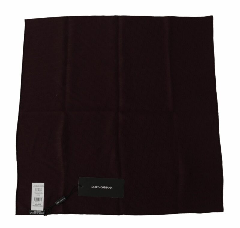 Dolce & Gabbana Elegant Silk Square Men's Scarf - Image 2