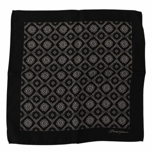 Dolce & Gabbana Elegant Geometric Silk Square Scarf