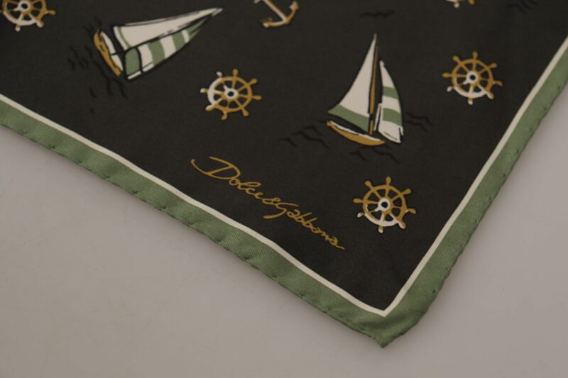 Dolce & Gabbana Elegant Multicolor Silk Men's Square Scarf - Image 3