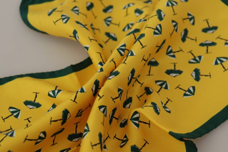 Dolce & Gabbana Elegant Silk Men's Square Scarf Wrap - Image 3
