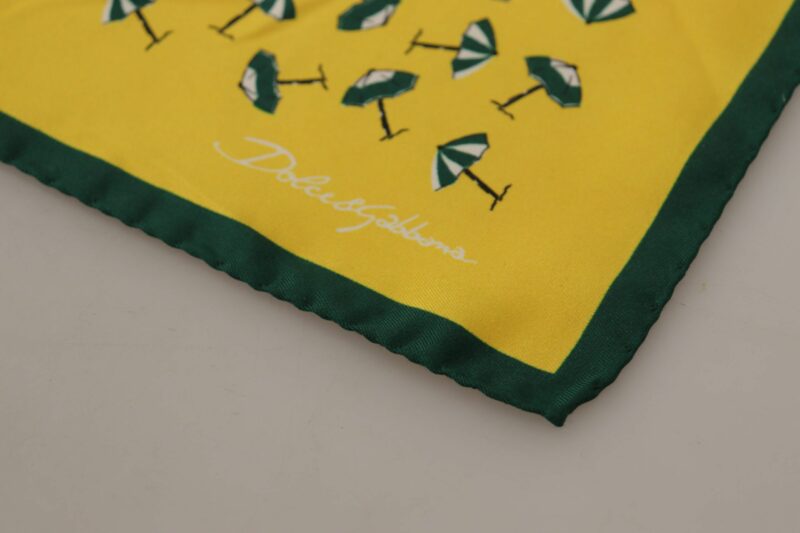 Dolce & Gabbana Elegant Silk Men's Square Scarf Wrap - Image 4
