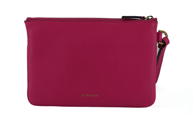 Versace Elegant Pink Leather Pouch Clutch - Image 2