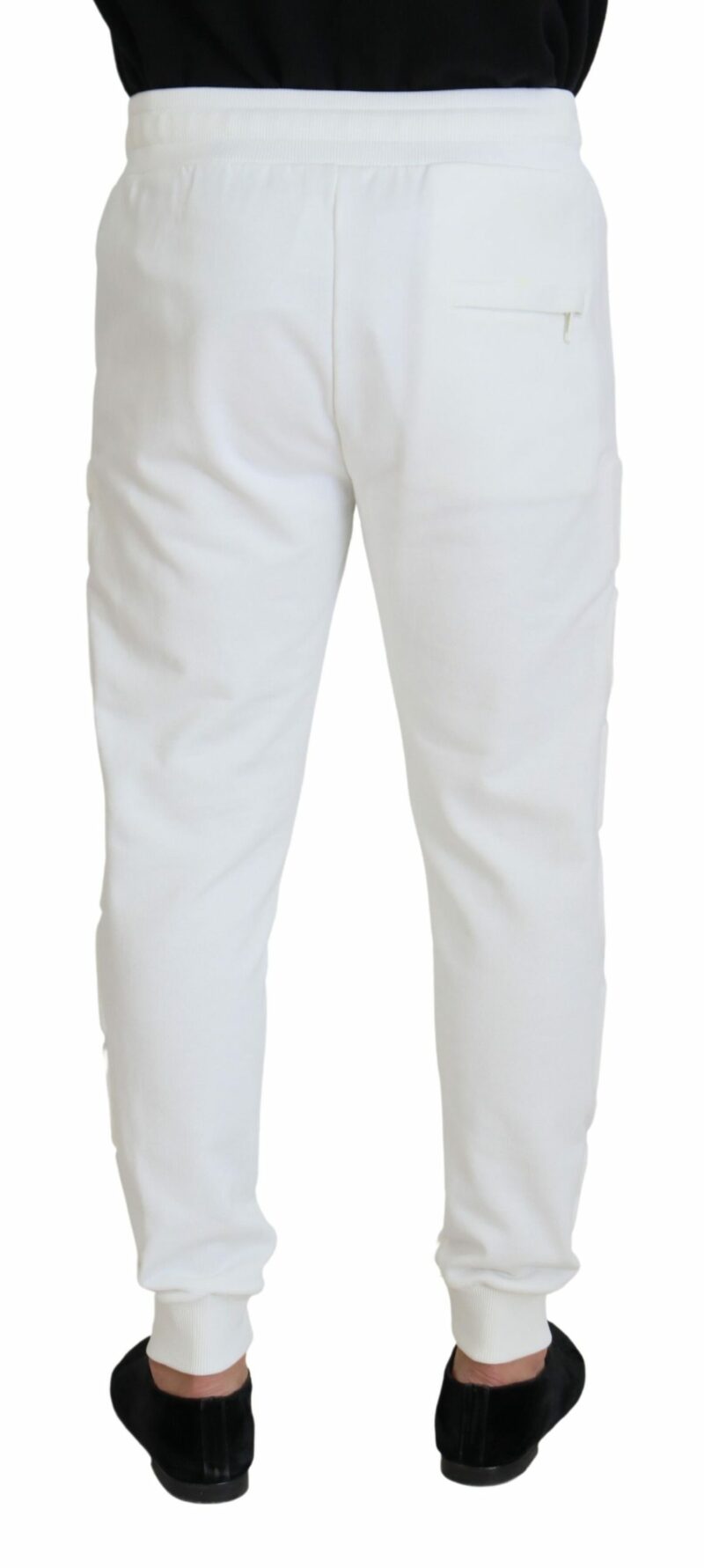 Dolce & Gabbana Elegant White Cotton Sweatpants - Image 3