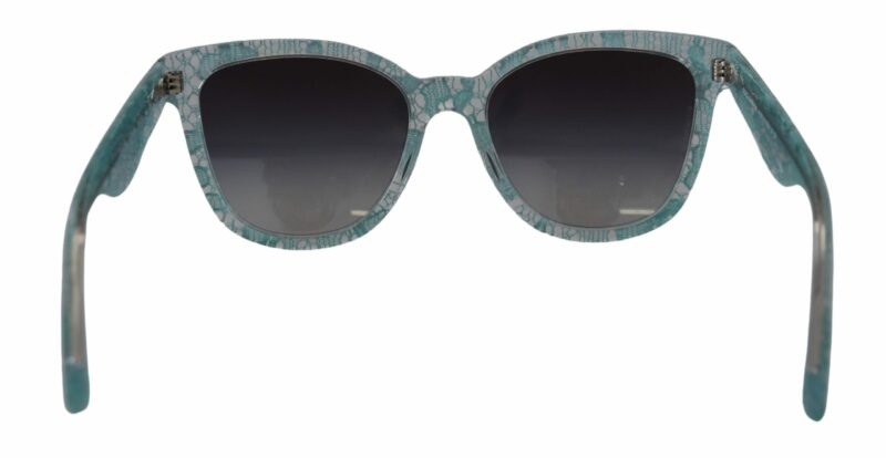 Dolce & Gabbana Sicilian Lace Crystal-Infused Sunglasses - Image 5