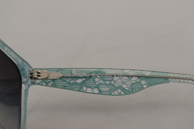 Dolce & Gabbana Sicilian Lace Crystal-Infused Sunglasses - Image 6