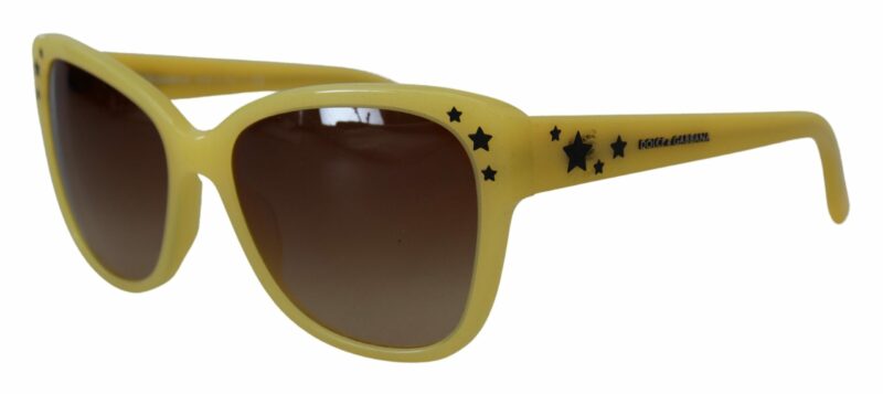 Dolce & Gabbana Chic Yellow Acetate Gradient Sunglasses - Image 2