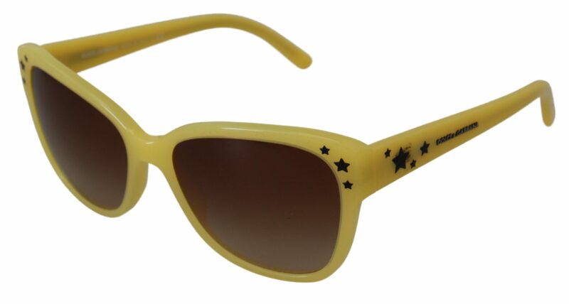Dolce & Gabbana Chic Yellow Acetate Gradient Sunglasses - Image 3