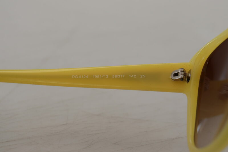 Dolce & Gabbana Chic Yellow Acetate Gradient Sunglasses - Image 7