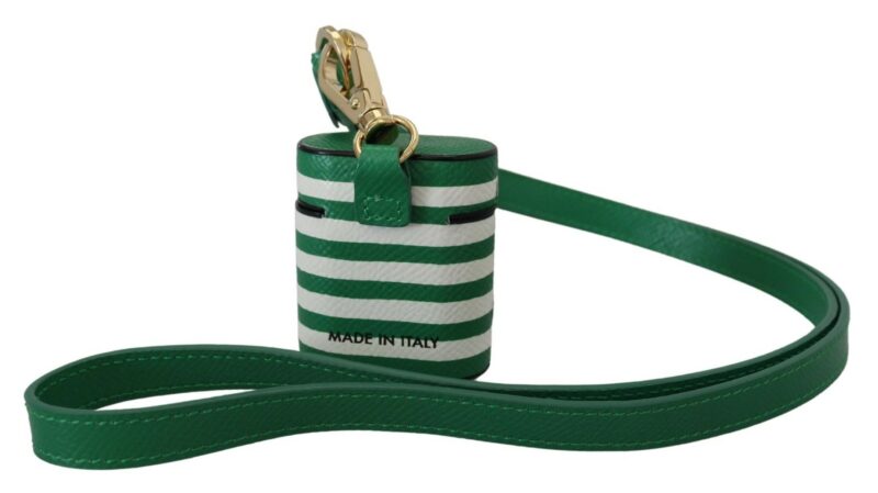 Dolce & Gabbana Elegant Leather Airpods Case - Lush Green - Image 2