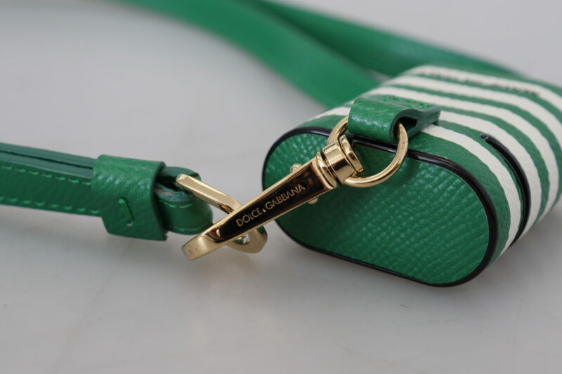 Dolce & Gabbana Elegant Leather Airpods Case - Lush Green - Image 6