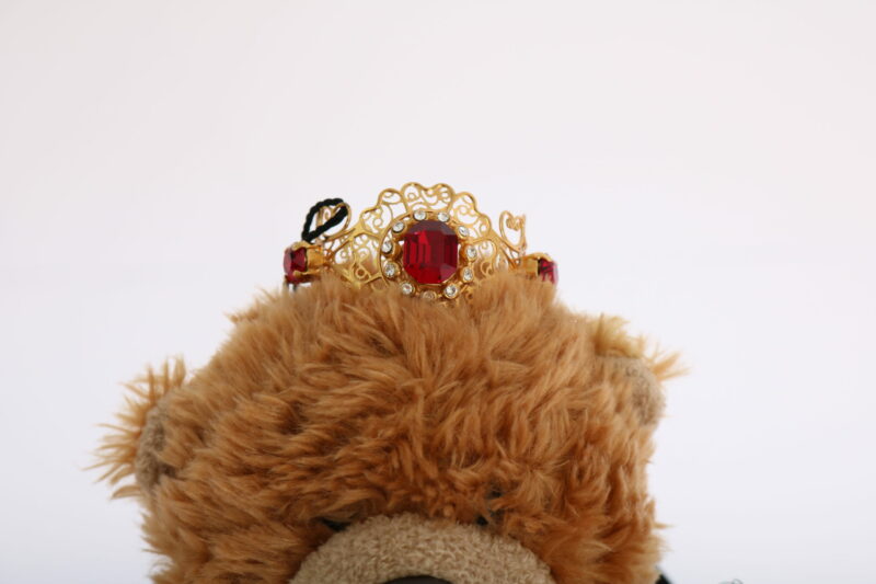 Dolce & Gabbana Teddy Bear Crystal Crown Hair Band - Image 4