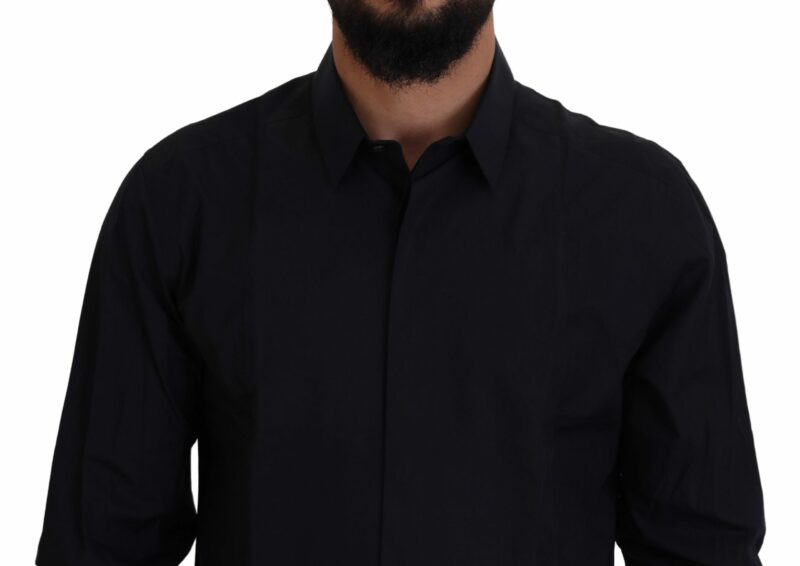 Dolce & Gabbana Dapper Slim Fit Formal Dress Shirt - Image 4