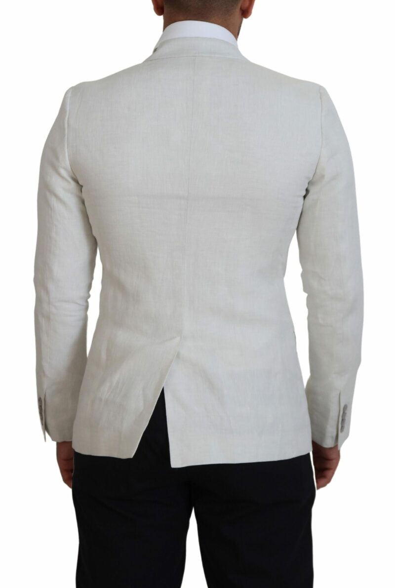 Dolce & Gabbana Elegant White Sicilia Single Breasted Blazer - Image 3