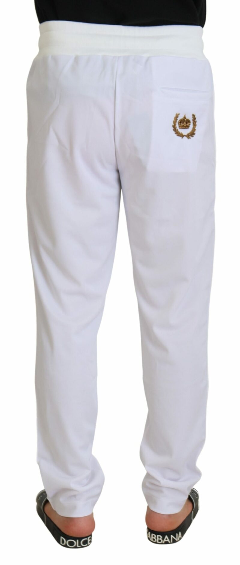 Dolce & Gabbana Elegant White Jogger Pants for Sophisticated Comfort - Image 3