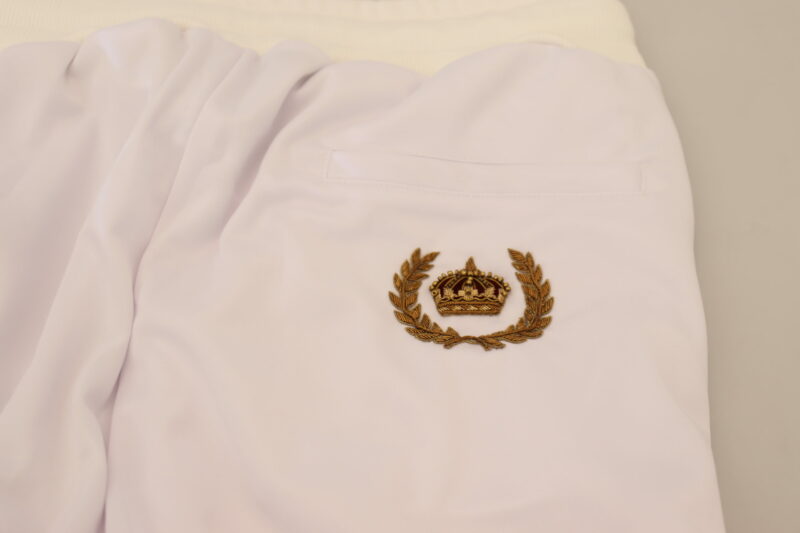 Dolce & Gabbana Elegant White Jogger Pants for Sophisticated Comfort - Image 6