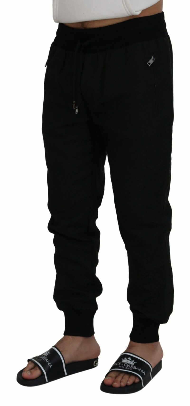 Dolce & Gabbana Elegant Black Jogger Pants for the Modern Man - Image 2