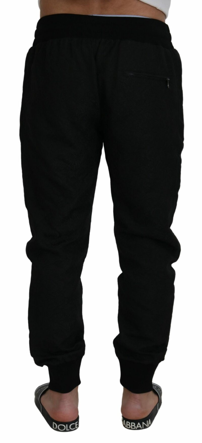 Dolce & Gabbana Elegant Black Jogger Pants for the Modern Man - Image 3