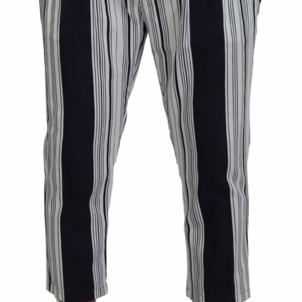 Dolce & Gabbana Elegant Striped Cotton Pants for Men