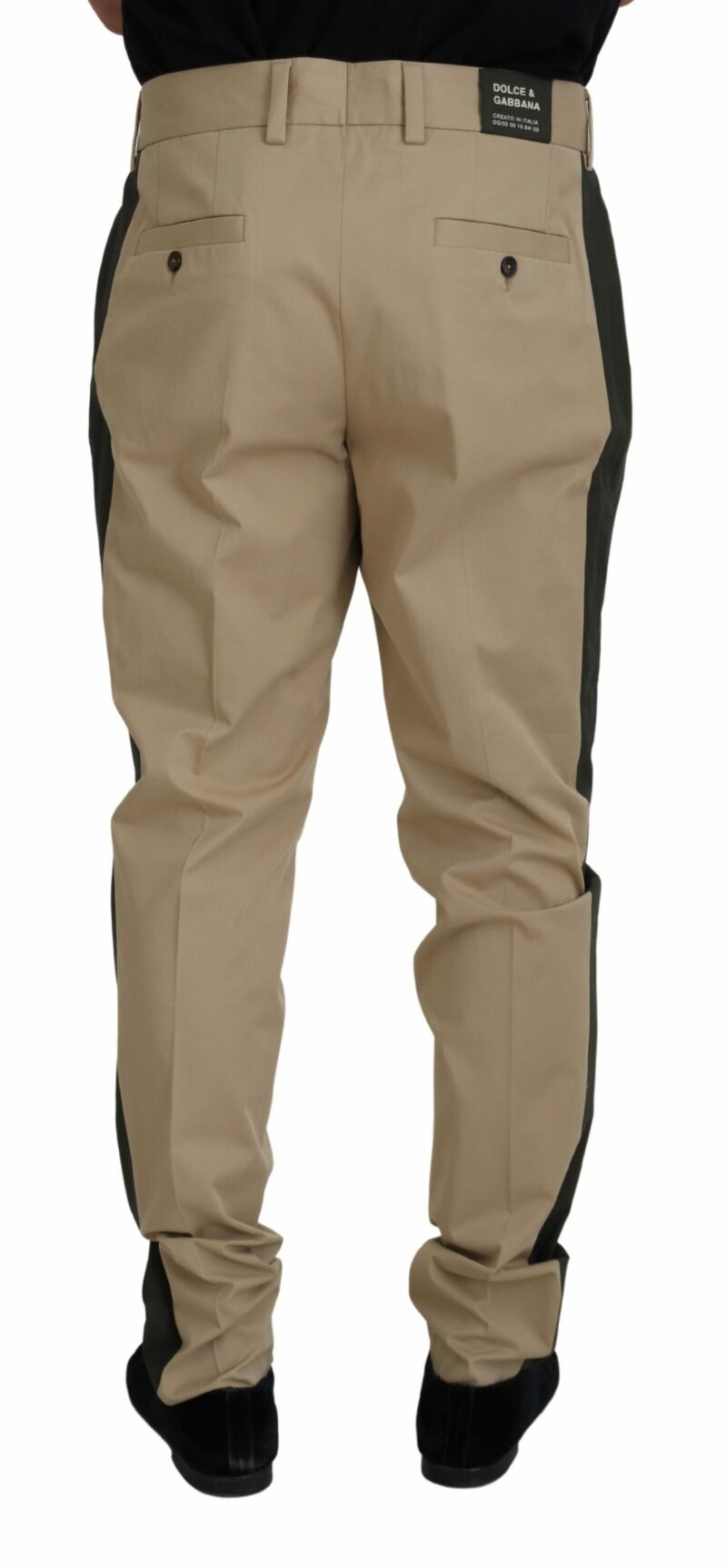 Dolce & Gabbana Elegant Bi-Color Cotton Stretch Pants - Image 3